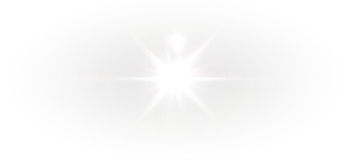 Futuristic glowing sunlight beam with bright lens flare, shining spark, abstract bokeh rays, transparent luxury light explosion, and vector illumination design for festive backgrounds and stage scenes