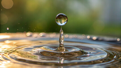 Perfect Water Drop Splash