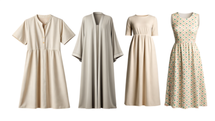 Simple Minimalist Summer Dresses and Cardigan Style Cover-Up for Daily and Resort Wear