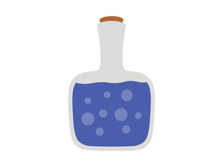 Halloween Potion Bottle Clip Art Illustration 
