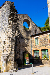 Ruins of the Collegiate Church of Saint-Pierre, Now Housing the Town Hall of Burlats
