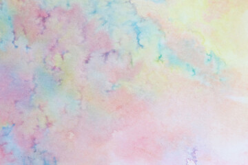 colourful pastel abstract aquarelle blurred background with free space