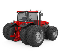 Red Tractor Isolated