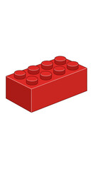 Obraz premium Red Lego Brick.