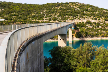 Sainte-Croix Bridge Crossing the Verdon River at the Beginning of Lake Sainte-Croix