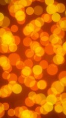 Golden Yellow and Orange Bokeh Lights Background