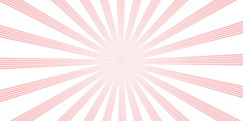 Fototapeta premium A vibrant pink and blue retro sunburst pattern creates an abstract background vector with radial light rays