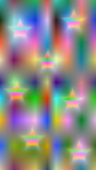 Holographic stile colors background with stars