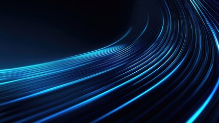 Modern technology background with vibrant blue light trails for dynamic digital solutions and innovative designs