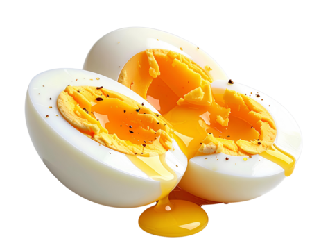 boiled egg isolated on tansparent png