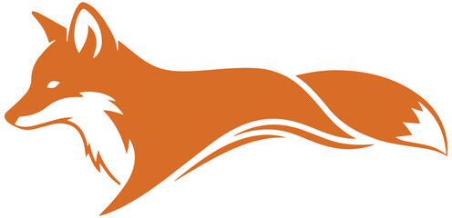 Obraz premium Elegant fox logo design for modern branding, wildlife conservation, or nature-inspired business