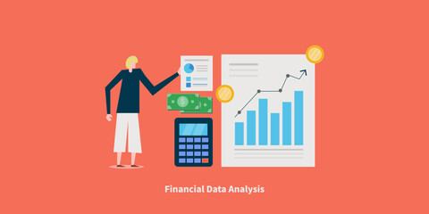 Man with financial report, upward trending performance graph and growth focused financial decision making.