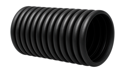 Durable corrugated pipe for industrial applications, designed for high external pressure