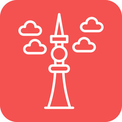 Fernsehturm Berlin Icon Style © designing ocean