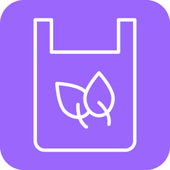 Compost Plastic Packaging Icon Style