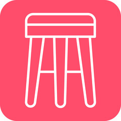 Bar Stool Icon Style