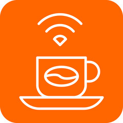 Cafe Wifi Icon Style