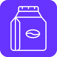 Coffee Bag Icon Style