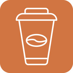 Coffee Cups Icon Style