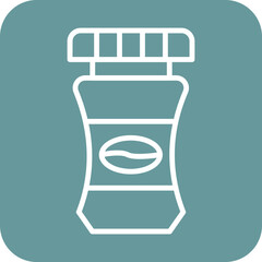 Coffee Jar Icon Style