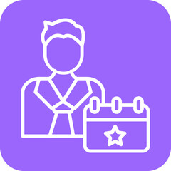 Event Planner Male Icon Style