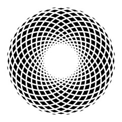 Minimalist abstract optical illusion vector design with black and white geometric pattern for background and wallpaper use vacter Vacter