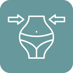 Lose Weight Icon Style