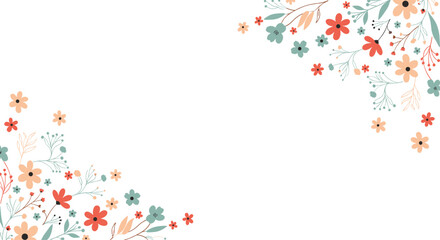 A delightful collection of delicate floral designs in soft pastel colors.