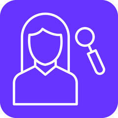 Hr Specialist Female Icon Style