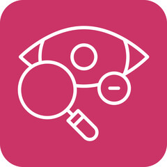 Manual Eye Examination Icon Style