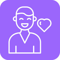 Happy Man Icon Style