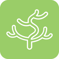 Obraz premium Coral Icon Style