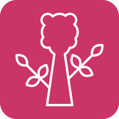 Prehistoric Plant Icon Style