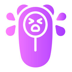 baby cry gradient icon