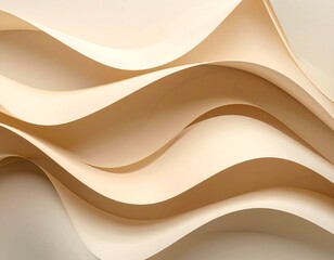 Obraz premium Abstract orange wave background with flowing vector lines and 3d curve shapes creates a decorative light silk texture wallpaper design for a modern art banner backdrop