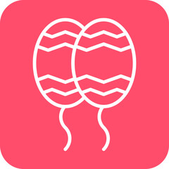 Easter Ballons Icon Style