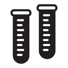 test tube glyph icon