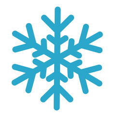 Snowflake in Flat Cute Style for Winter Holiday Design