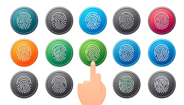 Fingerprint Identification Concept with Touch Interface and Biometric Authentication