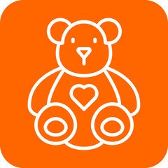 Stuffed Bear Icon Style