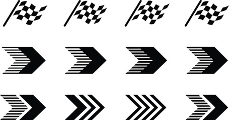 Speed and adrenaline concept vector with racing vehicles