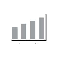 Stats icon design template isolated
