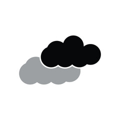 Cloud icon design template isolated