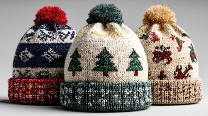 knitted caps for Christmas