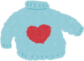 겨울 옷 일러스트