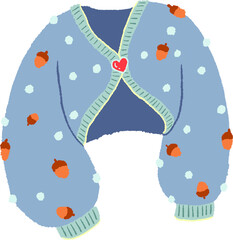 겨울 옷 일러스트