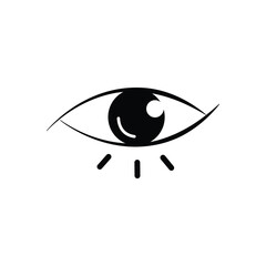 Eye icon design template isolated