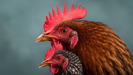 Vibrant Roosters Sparking Interest from the Flock