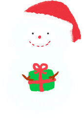 눈사람 일러스트