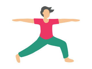Yoga Pose meditation Illustration
